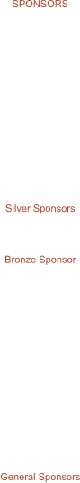SPONSORS                Silver Sponsors    Bronze Sponsor                 General Sponsors